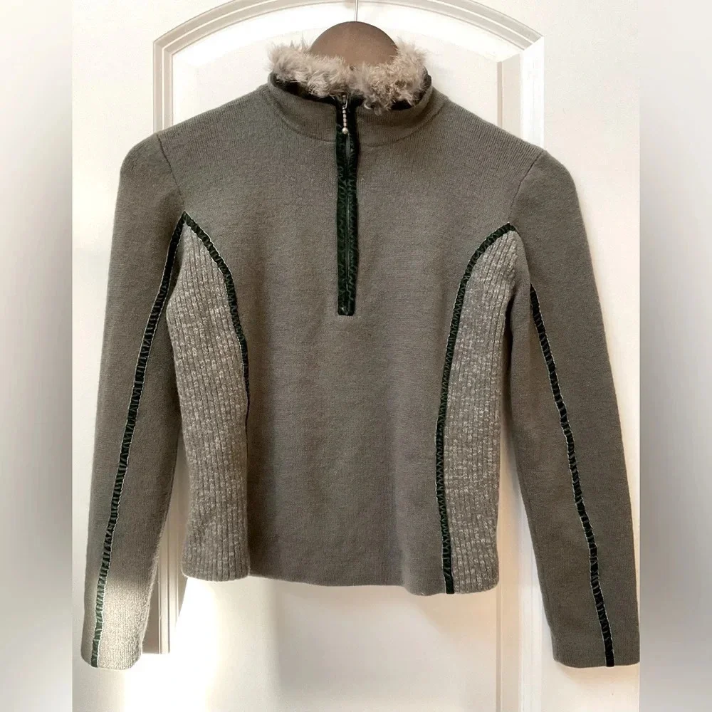 Meister Metro Collection Quarter Zip Sweater